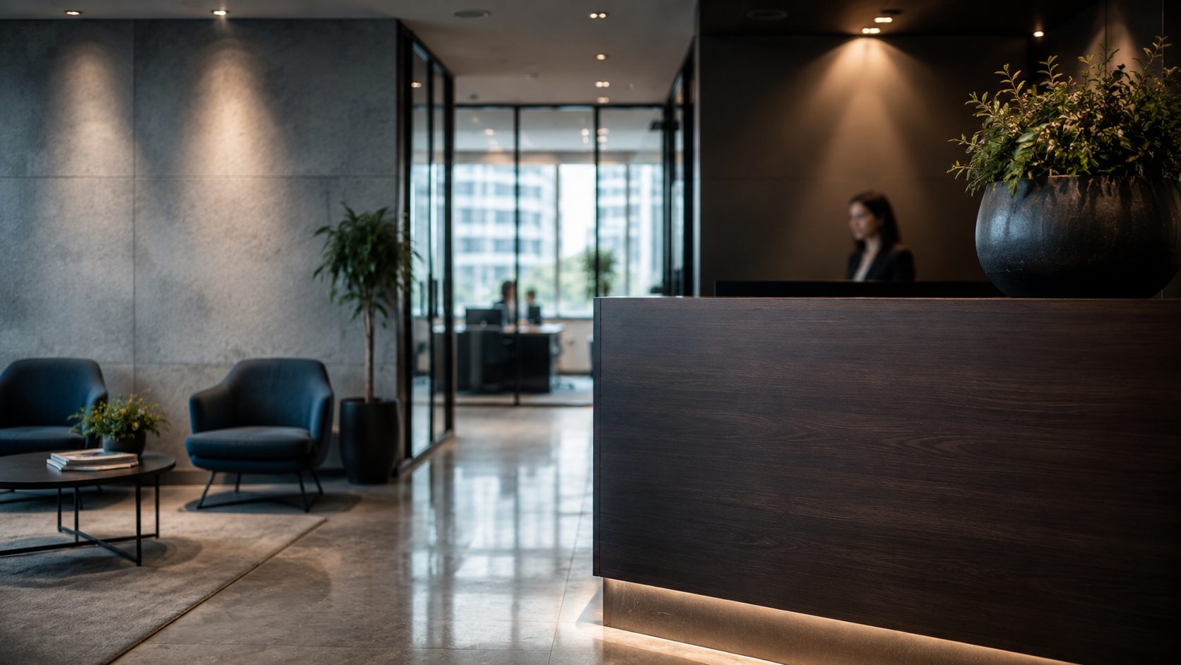 Recepción de las oficinas de NOVALABORUM