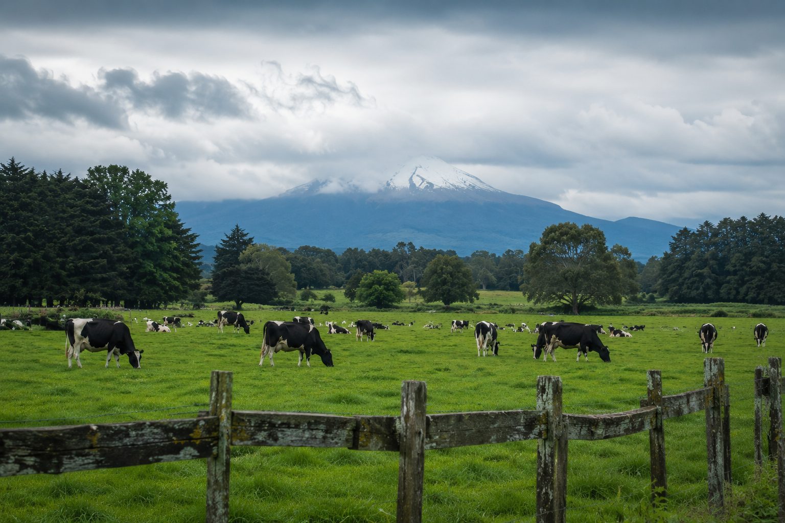 Campo ganadero del sur de Chile